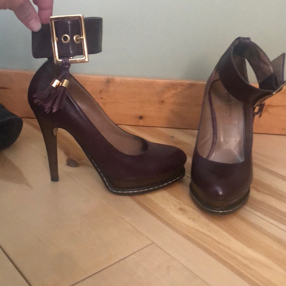 Burgundy heel